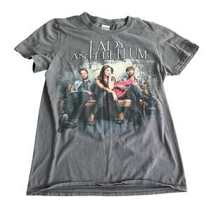 Lady Antebellum 2011 Tour Short Sleeve Gray Graphic T-shirt-Size Small